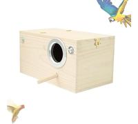 Sittich Nest Box - House Birdest, nido de madera para la cría de plagas | El límite de plagas, una casa de jaula de pájaros, una caja de acoplamiento para palomas de tortugas, loro
