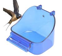 Sittichbad für Käfig - Sittich-Badewanne mit Haken | Vogelkäfig-Badewanne und Tränke für Innenbereich | Praktisches Vogelkäfigzubehör für Sittiche, Nymphensittiche, Ziervögel und Kleine Vögel