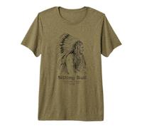 Sitting Bull, Lakota Chief, Sioux, Americano, Indio, Camiseta Premium