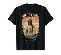 Sitting Bull Native American Chief Lakota Sioux Indians Camiseta gráfica económica