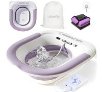 Sitz Bath, Baño de asiento unisex para inodoro, baño eléctrico para hemorroides, bañera de inmersión, baño de sentado, cuidado posparto, uso doméstico portátil para un fácil almacenamiento,