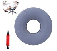 Sitzring Nach Op, Cojín para Hemorroides Tipo Donut con Bomba - Flotador Almorranas Inflable, Cojín Coxis Ortopédico para Embarazo, Ciática y Postoperatorio - Asiento Antiescaras de PVC Suave