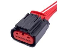 Siuku Conector Terminal Compatible con Ford 6 Pines Conector del Sensor del Zócalo Acelerador A Prueba De Agua Pedal Acelerador Automóvil Enchufe Arnés Cableado 1438153-5 1-1419168-1(6P Female B)