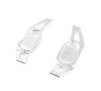 Siuku Paddle shifters para Coche Compatible con para S3 RS3 8V S6 RS6 C7 S4 RS4 Avant S5 RS5 SQ5 B8 S8 RS7 RSQ3 Extensión de Paleta de Cambio de Volante de Coche(Silver)