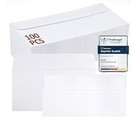 Siumir 100 sobres formato DIN Lang 220x110 mm - papel de alta resistencia 120 g/m² - sobres blancos - sin ventana - para documentos, invitaciones y tarjetas de felicitación