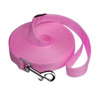 Siumouhoi Correa de entrenamiento de agilidad para perros y cachorros - Correa de entrenamiento de 15 pies, 20 pies, 30 pies, 40 pies y 50 pies, ideal para jugar, acampar o patio trasero (rosa, 40