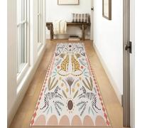 Siunwdiy Alfombras de Pasillo Extra Larga Alfombras Pasillo Largas Antideslizante Alfombra de Cocina Lavable Estampado Animal Pasillo da Dormitorio Cocina Entrada,Animal Motifs t,100×200 cm