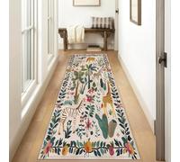 Siunwdiy Alfombras de Pasillo Extra Larga Alfombras Pasillo Largas Antideslizante Alfombra de Cocina Lavable Estampado Animal Pasillo da Dormitorio Cocina Entrada,Animal Motifs r,80×200 cm