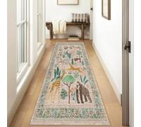 Siunwdiy Alfombras de Pasillo Extra Larga Alfombras Pasillo Largas Antideslizante Alfombra de Cocina Lavable Estampado Animal Pasillo da Dormitorio Cocina Entrada,Animal Motifs w,60×200 cm