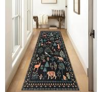 Siunwdiy Alfombras de Pasillo Extra Larga Alfombras Pasillo Largas Antideslizante Alfombra de Cocina Lavable Estampado Animal Pasillo da Dormitorio Cocina Entrada,Animal Motifs j,80×200 cm