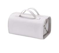 SIUSYACI Bolsa de cosméticos impermeable de cuero, bolsa de viaje para cosméticos colgante para mujer, bolsa de maquillaje enrollable 4 en 1 desmontable, blanco, One Size, De alta calidad