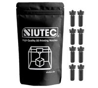 SIUTEC® Boquilla de acero endurecido Volcano, boquilla de acero endurecido, 0,2 - 1,2 mm, 8 piezas, 0,2/0,3/0,4/0,5/0,6/0,8/1,0/1,2 - para Volcano Hotends/Sidewinder X1/X2-1,75 mm Filamento