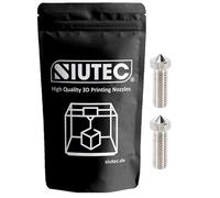 SIUTEC® Boquilla de acero inoxidable volcánico, boquilla de 1,0 mm, 2 unidades, perfecta para impresiones 3D exigentes, para Volcano Hotends/Artillery Sidewinder - Filamento de 1,75 mm