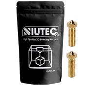 SIUTEC Boquilla de latón Volcano Premium para Sidewinder X1/X2, Genius Pro, Super Racer, filamento de 1,75 mm, rosca M6, 0,2-1,2 mm (0,3 mm (2 boquillas))