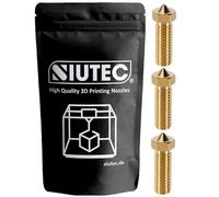 SIUTEC® Boquilla de volcán de latón de alta calidad, como set de 3 boquillas: 0,8/1,0/1,2 mm, para Volcano Hotends, Sidewinder X1/X2, Genius Pro, Vyper, Kobra Max, Super Racer, etc. - Filamento de
