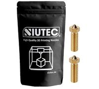 SIUTEC® Boquilla para volcán de 0,2 mm, latón y latón, 2 unidades para filamento de 1,75 mm, Sidewinder X1/X2, Genius/Genius Pro, Vyper, Kobra Max, Super Racer, V400, Little Monster