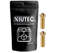 SIUTEC® Boquilla para volcán de 0,6 mm, latón y latón, 2 unidades para filamento de 1,75 mm, Sidewinder X1/X2, Genius/Genius Pro, Vyper, Kobra Max, Super Racer, V400, Little Monster
