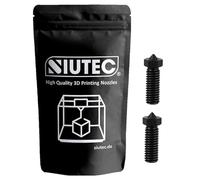 SIUTEC® Boquilla Volcano de acero endurecido de 0,2 mm, 2 unidades para filamento de 1,75 mm, Sidewinder X1/X2, Genius Pro, Vyper, Kobra Max, Super Racer, V400, Little Monster