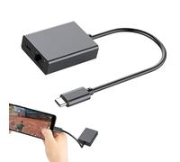 Siuwddee Adaptador Ethernet para laptop, adaptador Ethernet portátil de 1000 Mbps, accesorios de computadora de conectividad mejorada, suministros de teléfono para el hogar, viajes, uso al aire libre