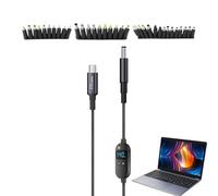 Siuwddee Cable Disparador,Con Cable De Adaptador De Pantalla | Cordón De Voltaje Ajustable | Para Tira LED, Cámara, Router, Ventilador Pequeño, Linterna, Conector De Computadora, Monitor