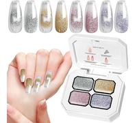 Siuwddee Esmalte de Uñas en Gel, Kit 4 Colores para Decoración de Uñas Mujeres, Cosmético Degradado Para, Barniz Sin Necesidad De Lavar Para Citas, Reuniones, Playa