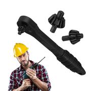 Siuwddee Mandril de Trinquete,Llave Combinada Para Mandriles De Taladro - Accesorios Ergonómicos de Doble Cabeza para Mecánica y Hogar