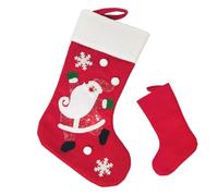 Siuwddee Medias navideñas de Reno,Bolsas de Medias navideñas de Papá Noel | Calcetines navideños con decoración de Chimenea - Medias de Felpa con puños, Decoraciones navideñas para Chimenea,