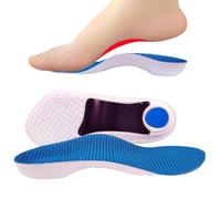 Siuwddee Plantillas de soporte de para mujer, 2 insertos de zapatos de masaje, plantillas de soporte de bajo, sobrepronación de pies planos, inserciones de botas de control de movimiento