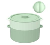 Siuwddee Vaporera Microondas para Cocinar,Plegable Antiadherente Silicona - Vaporera De Alimentos para Horno Microondas con Tapa | para Hogar Dormitorio Restaurante Preparación Comidas Almacenamiento