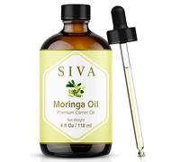 Siva - Aceite de moringa de 4 onzas líquidas con cuentagotas de vidrio de alta calidad, 100% puro, natural, sin diluir, grado terapéutico, aceite portador prensado en frío, perfecto para piel nutrida