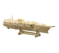 Siva Toys Siva Toys872 - Juego de construcción de portaaviones (Madera), Multicolor