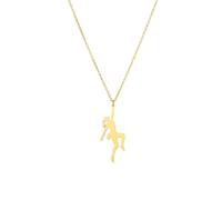 SiVaji Collar Colgante Cadena Hombre Mujer Joyas Necklacesimple Retro Fiesta Escalada En Roca Fitness Collar Al Aire Libre Montañismo Escalada Chicas Doradas