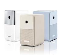 Sivelike Sacapuntas manual, sacapuntas de manivela de entrada automática con punta ajustable para lápices y lápices de colores, sacapuntas de escritorio para niños, estudiantes, aula, hogar y oficina