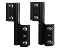 Sivenci - Pack de 2 Bisagras Deslizantes Serie Europea | Bisagra de 2 Cuerpos Perfil Cámara Europea | Bisagra Para Perfil de Aluminio | Apertura Interior Izquierda | Color Negro