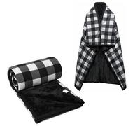 SIVENKE Manta Bufanda Mujer Poncho Invierno Grande Mantas con Botones a Presión Sudadera Cálida Capa Térmica Envoltura Cardigan para Casa Camping 140 x 160 cm