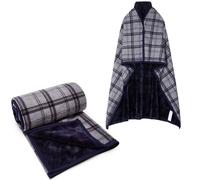 SIVENKE Manta Bufanda Mujer Poncho Invierno Grande Mantas con Botones a Presión Sudadera Cálida Capa Térmica Envoltura Cardigan para Casa Camping 140 x 160 cm