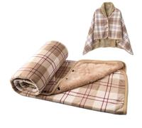 SIVENKE Manta Bufanda Mujer Poncho Invierno Mantas con Botones a Presión Sudadera Cálida Capa Térmica Envoltura Cardigan para Casa Camping 100 x 140 cm