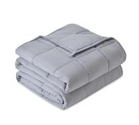 Sivio Manta de peso para adultos 7kg, manta de gravedad transpirable, material suave con perlas de vidrio para todas las estaciones, sofá cama, 150 x 200 cm, gris