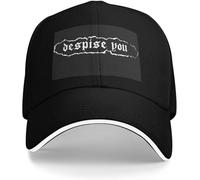 SIVMZFYQEL Gorra de béisbol clásica Despise You POWERVIOLENCE Gorra de Pesca Punk de Corteza de Grindcore Cosplay Hats para el Sol para Hombres