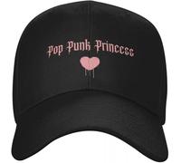 SIVMZFYQEL Gorra de béisbol clásica Punk Princess Heart Christmas Hat Fishing Caps Hombre Streetwear Baseball Black