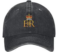 SIVMZFYQEL Gorra de béisbol clásica The Royal Cypher of Queen Elizabeth II Golf Kids Women's 2025 Men's
