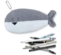 SIVZUMO 1 pcs Estuche de Lápices de Pez Divertido Bolsa de Bolígrafos de Pescado Novedosa Monedero de Pez de Forro Acolchado de Espuma Gruesa - Felpa