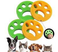 SIVZUMO 4 Pcs Atrapa Pelos Lavadora, Reutilizable Quita Pelos Mascota, Removedor de Pelo para Mascotas de Lavandería, Bolas Atrapa Pelos para Lavadora