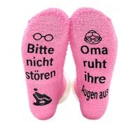 SIVZUMO Oma Geschenk Geburtstag Socken mit Spruch Bitte nicht stören oma ruht ihre Augen aus Kleine Weihnachtsgeschenke, Lustige Geburtstagsgeschenk Weihnachten Geschenke