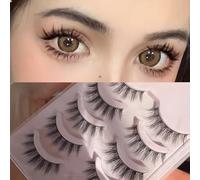 SIVZUMO Pestañas Postizas Naturales, 10 Pares Pestañas Postizas Cat Eye Lashes Natural Look Lashes Winged False Eyelashes pestañas postizas Pestañas Postizas Naturales Reutilizables Curly Lashes