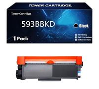 SIWANYS 593BBKD Cartucho de Tóner de Repuesto 593-BBKD 593-BBLH de 2600 Páginas para DELL E310 E310DW E514DW E515DW P7RMX PVTHG 593-BBKD Impresoras ,Black-1 Pack
