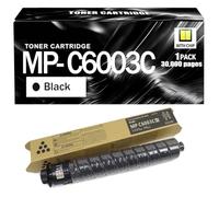 SIWANYS MP C6003 Kit de Cartuchos de Tóner Alta Capacidad Compatible para Ricoh - Negro ~30.000 / Color ~22.000 Páginas - para MP C3003 C3503 C4503 C5503 C6003 C3004 C3504 C4504 C5504 C6004,Black