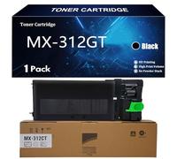 SIWANYS MX-312GT Cartucho de Tóner de Repuesto para Sharp MX-M260 MX-M260N MX-M264N MX-310 MX-310N MX-M314N MX-M354N AR-5726 AR-5731 Impresoras con Chip,Black-1 Pack