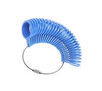 siwetg Anillo de dedo medidor de plástico para hacer joyas de medición Mandril de tamaño estándar Herramientas Mido anillo de plástico