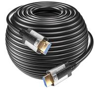 Siwket Cable de fibra óptica 8K HDMI 50M, cable HDMI 2.1, 48 Gbps, ultra alta velocidad, 8 K @ 60 Hz, 4 K @ 120 Hz, Dynamic HDR eARC Dolby HDCP 2.2 y 2.3 para